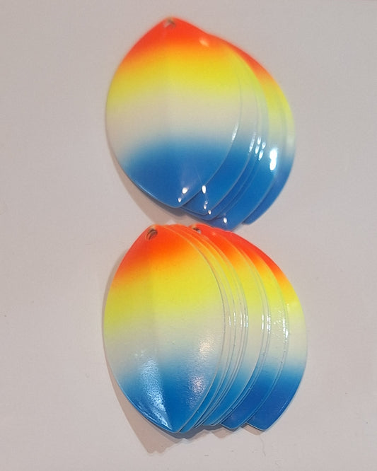 Blue rainbow cascade blades
