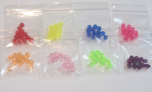 Beads 6mm transparent