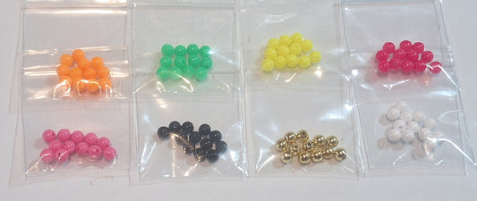Beads 6mm neon and opaque